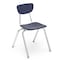 Virco 3000 Series 18" Classroom Chair, 5th Grade - Adult with Nylon Glides - Navy Seat 3018 - alternate 1